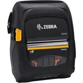 Zebra ZQ51-BUE0000-00 ZQ511 Mobile Direct Thermal Printer - Monochrome Label/Receipt Print - 127 mm/s Speed - 39" Print Length - Bluetooth - Battery