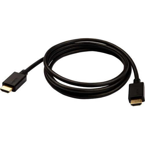 V7 Black Video Cable Pro HDMI Male to HDMI Male 2m 6.6ft - 6.6 ft HDMI A/V Cable for Audio/Video Device, PC, Monitor, HDTV, Projector (Fleet Network)