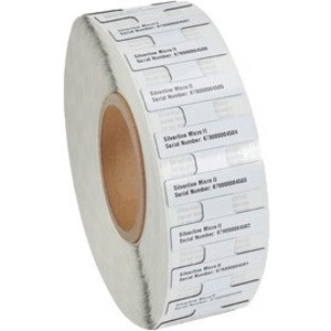 Zebra Silverline Micro RFID Label - Permanent Adhesive - Rectangle - Thermal Transfer - White - Synthetic, Polyester, Acrylic - 600 / (Fleet Network)