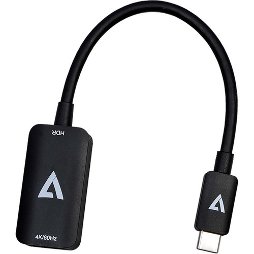 V7 USB-C Male to HDMI 2.0 Female 21.6 Gbps 4K UHD - 1 x USB Type C - Male - 1 x HDMI 2.0 Digital Audio/Video - Female - 3840 x 2160 - (V7USBCHDMI4K60HZ) V7USBCHDMI4K60HZ AV Adapter physical V7 Fleet Network Canada