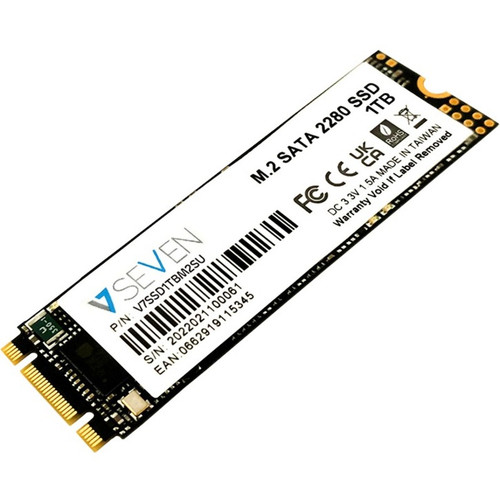 V7 V7SSD1TBM2SU 1 TB Solid State Drive - M.2 Internal - SATA (SATA/600)  - 1TB V7 M.2 SATA SSD (V7SSD1TBM2SU)