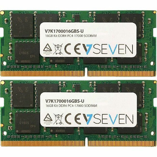 V7 16GB DDR4 PC4 17000 - 2133Mhz SO DIMM Notebook Memory Module - For Desktop PC, Server, Notebook - 16 GB (2 x 8GB) - DDR4 SDRAM - - (Fleet Network)