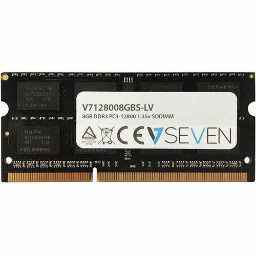 V7 8GB DDR3 PC3-12800 - 1600Mhz SO DIMM Notebook Memory Module - V7128008GBS-LV - For Notebook - 8 GB - DDR3-1600/PC3-12800 DDR3 SDRAM (Fleet Network)