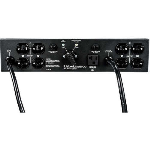 Liebert Micro Pod 3kVA PDU - 8 x NEMA 5-20R - 3kVA - Cabinet, Rack-mountable (MP2-120C) MP2-120C Transfer Switches physical Liebert Fleet Network Canada