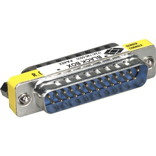 Black Box Gender Changer - DB25 Male/DB25 Male - 1 x 25-pin DB-25 Serial Male - 1 x 25-pin DB-25 Serial Male (FA402-R2) FA402-R2 Data Transfer Adapter physical Black Box Fleet Network Canada