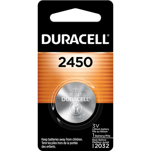 Duracell DL2450BPK Coin Cell General Purpose Battery - For Multipurpose - 3 V DC - 1 Each (DL2450BPK) DL2450BPK Batteries physical Duracell Fleet Network Canada