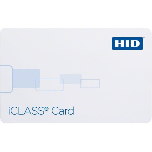 HID iCLASS Card - Printable - Smart Card - 3.39" (86 mm) x 2.13" (54 mm) Length - White - Polyvinyl Chloride (PVC) (Fleet Network)