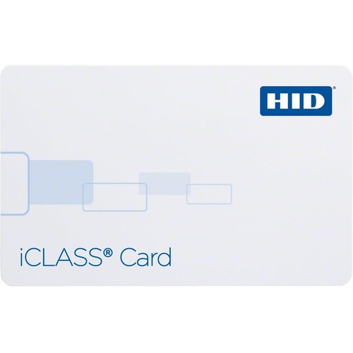 HID iCLASS Card - Printable - Smart Card - 3.38" (85.73 mm) x 2.13" (54.03 mm) Length - White - Polyvinyl Chloride (PVC) (Fleet Network)
