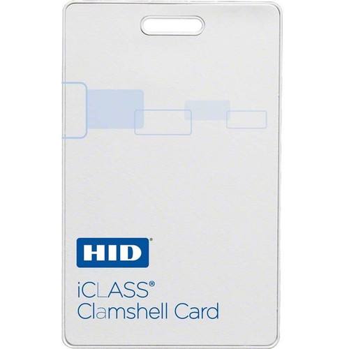 HID iCLASS Clamshell Card - Printable - Smart Card - 2.13" (53.98 mm) x 3.38" (85.73 mm) Length - White - Acrylonitrile Butadiene (Fleet Network)