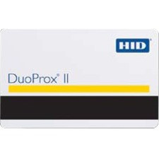 HID DuoProx II Card - Printable - RF Proximity/Magnetic Stripe Card - 3.37" (85.60 mm) x 2.13" (53.98 mm) Length - White - Polyvinyl (1336LGSNN) 1336LGSNN Smart Cards & Tags physical HID Fleet Network Canada
