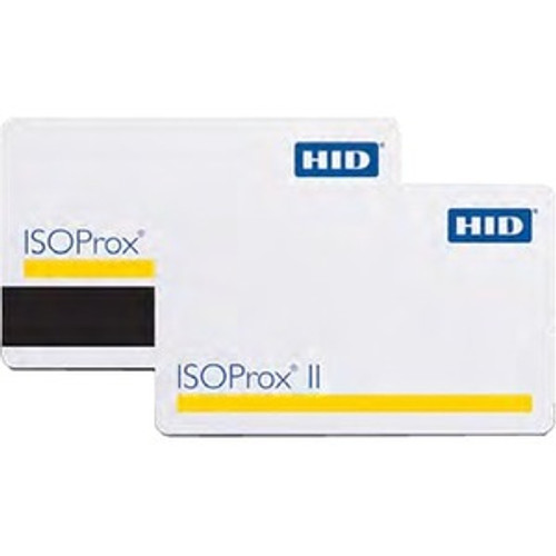 HID ISOProx II Card - Printable - RF Proximity Card - 3.37" (85.60 mm) x 2.13" (53.98 mm) Length - White - Polyester/PVC Composite (Fleet Network)
