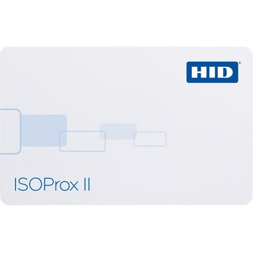 HID ISOProx II Card - Printable - RF Proximity Card - 3.37" (85.60 mm) x 2.13" (53.98 mm) Length - White - Polyvinyl Chloride (PVC) (Fleet Network)
