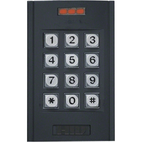 HID Indala 506 Card Reader/Keypad Access Device - Black - Proximity, Key Code - 4" (101.60 mm) Operating Range - 16 V DC - Gang Box (Fleet Network)