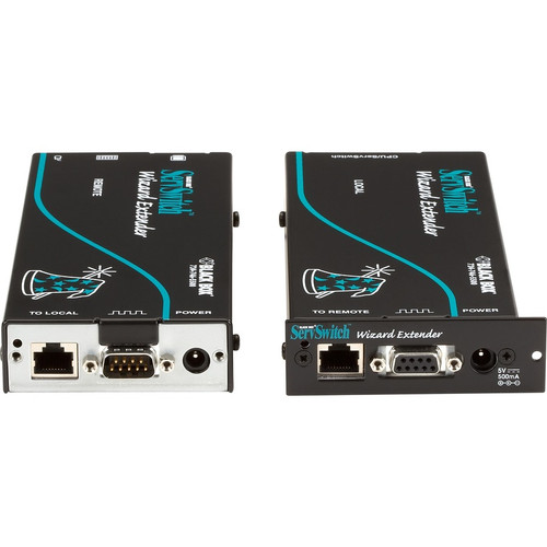 Black Box ACU5110A Wizard KVM Extender - VGA - PS/2 - RS232 - Single-Access - CATx - 984.20 ft Distance - Rack-Mountable