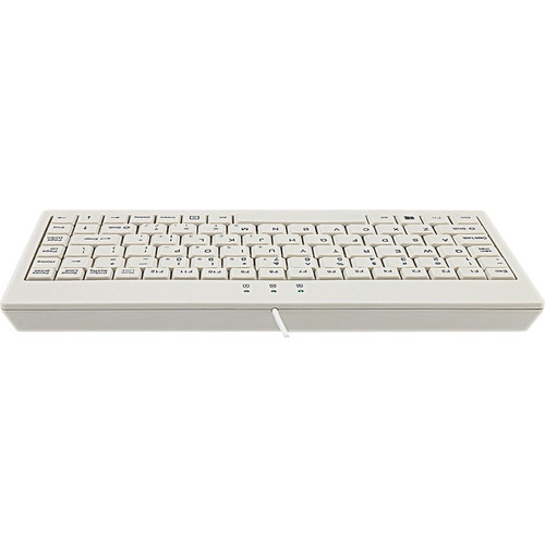 Adesso AKB-110W EasyTouch Mini Keyboard - 87 Keys - Membrane - USB/PS/2 - White