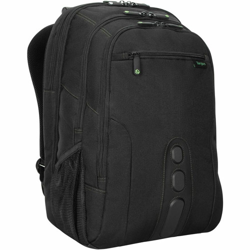 Targus EcoSmart TBB019US Carrying Case (Backpack) for 17" Notebook - Black, Green - Bump Resistant, Drop Resistant - Polyester Body - (TBB019US) TBB019US Carrying Cases physical Targus Fleet Network Canada