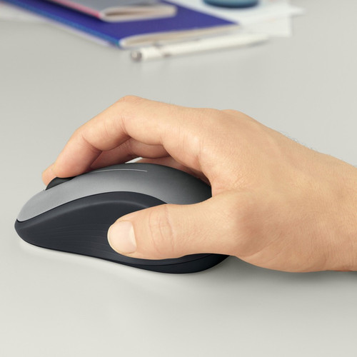 Logitech 910-001675 M310 Wireless Mouse - 2.4 GHz with USB Nano Receiver - 1000 DPI Optical Tracking - 18 Month Battery - Ambidextrous Silver