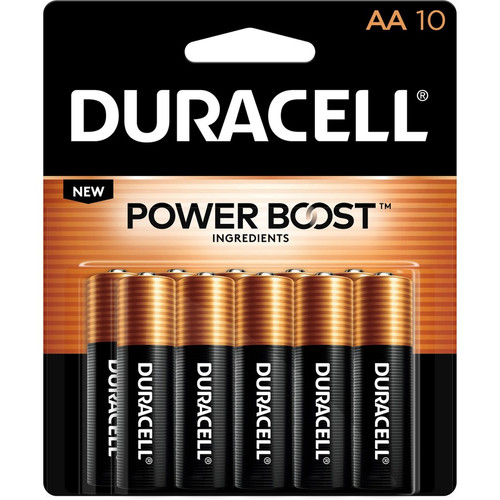 Duracell Coppertop Alkaline AA Batteries - For Multipurpose - AA - 1.5 V DC - 10 / Pack (Fleet Network)