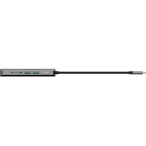 Belkin AVC008BTSGY USB-C 6-in-1 Multiport Adapter - 4K HDMI - 100W Power Delivery - Gigabit Ethernet - SD Card Reader
