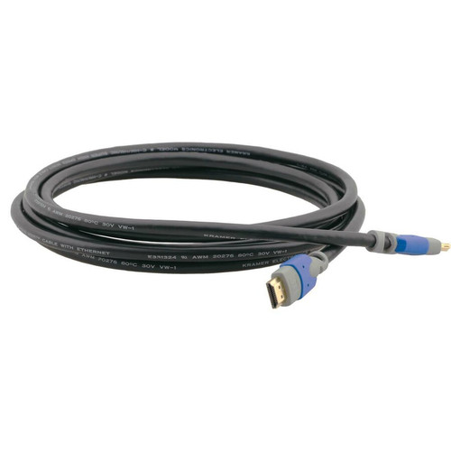 Kramer High-Speed HDMI Cable with Ethernet - 6 ft HDMI A/V Cable for Audio/Video Device - First End: 1 x HDMI Digital Audio/Video - - (C-HM/HM/PRO-6) C-HM/HM/PRO-6 AV Cable physical Kramer Fleet Network Canada