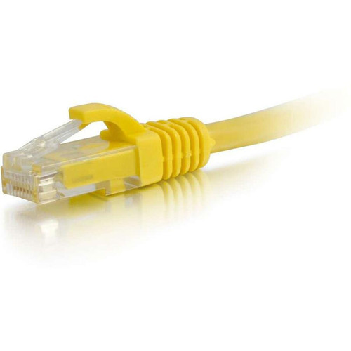 C2G 12ft Cat6 Snagless Unshielded (UTP) Ethernet Patch Cable - Yellow - 12 ft Category 6 Network Cable for Network Device - First End: (Fleet Network)