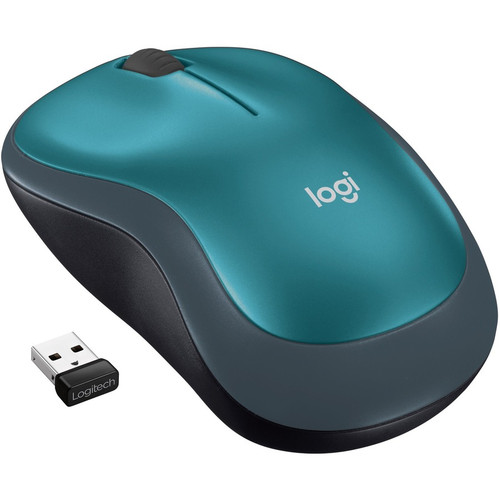 Logitech M185 Wireless Mouse, 2.4GHz with USB Mini Receiver, 12-Month Battery Life, 1000 DPI Optical Tracking, Ambidextrous, with PC, (Fleet Network)
