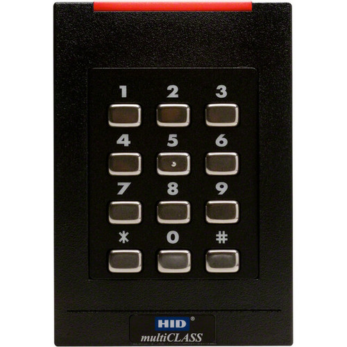 HID multiCLASS SE RPK40 6163C Smart Card Reader - Cable - 4.25" (107.95 mm) Operating Range - Black (Fleet Network)