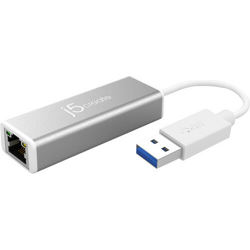 j5 create JUE130 USB 3.0 Gigabit Ethernet Adapter - USB 3.0 - 1 Port(s) - 1 x Network (RJ-45) - Twisted Pair - 10/100/1000Base-T - (JUE130) JUE130 1 Gigabit Cards physical j5 create Fleet Network Canada