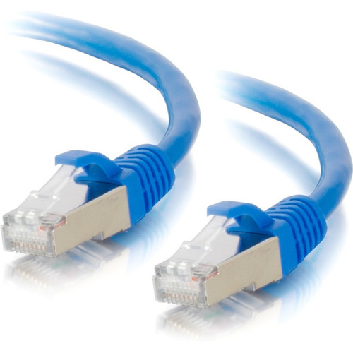 C2G 9ft Cat6a Snagless Shielded (STP) Network Patch Cable - Blue - 9 ft Category 6a Network Cable for Network Device - First End: 1 x (Fleet Network)