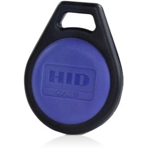 HID iCLASS SE Key II - x 1.56" (39.50 mm) Length - Black, Blue - Acrylonitrile Butadiene Styrene (ABS), Thermoplastic Elastomer (TPE) (Fleet Network)