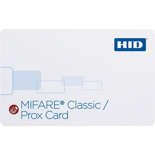 HID MiFare ID Card - Printable - Smart Card - 338 8573 mm x 212 5385 mm Length - White - Polyvinyl Chloride PVC Polyester 3556RGGMNM