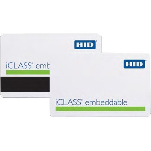 HID iCLASS Embeddable Card - Printable - Smart Card - 3.38" (85.73 mm) x 2.13" (54.03 mm) Length - White - Polyethylene Terephthalate (Fleet Network)