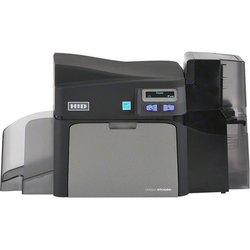 Fargo DTC4250e Single Sided Desktop Dye SublimationThermal Transfer Printer - Color - Card Print - Ethernet - USB - 6 Second Mono - - 52200
