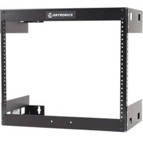 Ortronics Wall Mount Rack Fixed 8RU 1775H X 1978W X 18D Black - For Server - 8U Rack Height x 19 48260 mm Rack Width - - WMRF-8-18