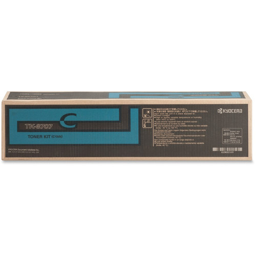 Kyocera Original Laser Toner Cartridge - Cyan - 1 Each - 30000 Pages (Fleet Network)