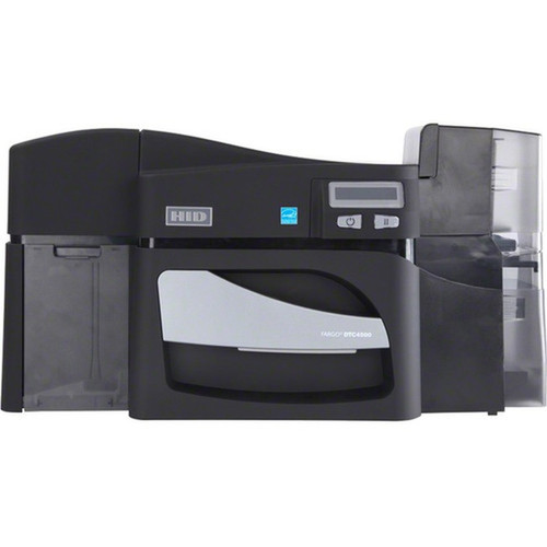 Fargo DTC4500E Double Sided Desktop Dye SublimationThermal Transfer Printer - Monochrome - Card Print - Ethernet - USB - LCD Display 55320
