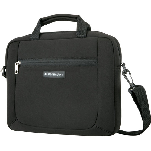 Kensington Simply Portable SP12 Carrying Case (Sleeve) for 12" Notebook, Chromebook - Black - Neoprene Exterior Material - Handle, - x (Fleet Network)