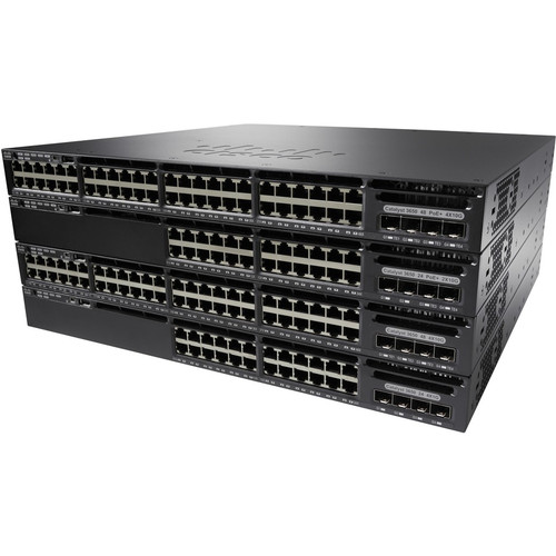 Cisco Catalyst WS-C3650-48TD Layer 3 Switch - 48 Ports - Manageable - Gigabit Ethernet, 10 Gigabit Ethernet - 10/100/1000Base-T, - - 4 (Fleet Network)