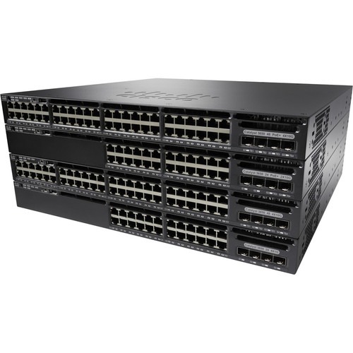 Cisco Catalyst 3650-48T Ethernet Switch - 48 Ports - Manageable - Gigabit Ethernet - 10/100/1000Base-T, 1000Base-X - Refurbished - 2 - (Fleet Network)