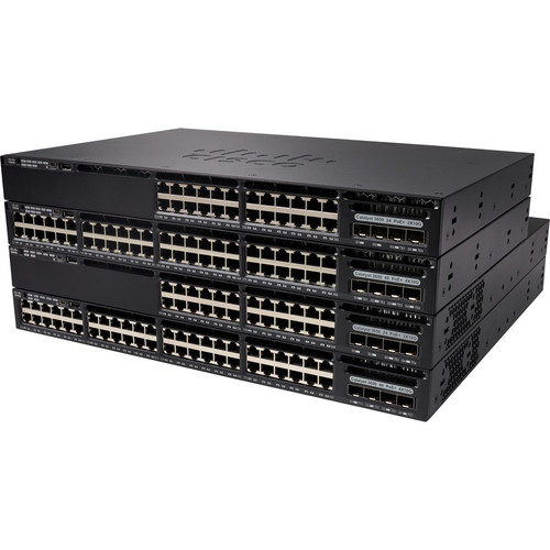 Cisco Catalyst 3650-24P Layer 3 Switch - 24 Ports - Manageable - 10/100/1000Base-T - Refurbished - 4 Layer Supported - 4 SFP Slots - - (Fleet Network)