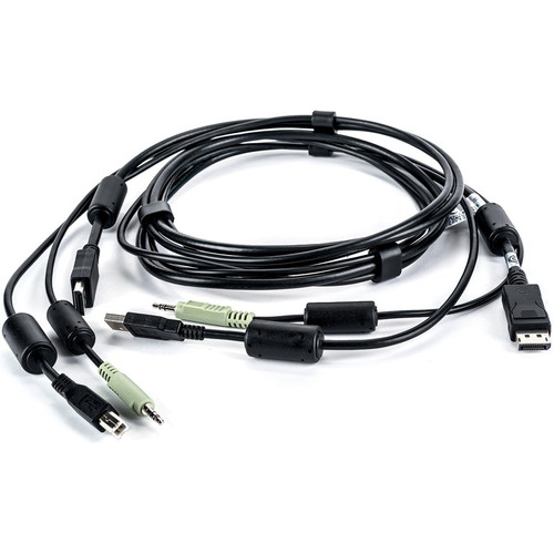 Vertiv Cybex SC800/SC900 6 feet All-in-One KVM Cable | Single Head | 4K UHD | DisplayPort-to-DisplayPort (CBL0102) - 6 ft A/V Cable - (Fleet Network)
