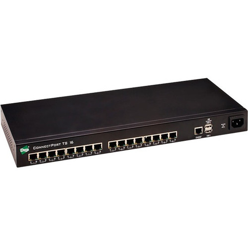 Digi ConnectPort TS 16 MEI Terminal Server - x USB - 16 x Serial Port - 10/100Base-TX - Fast Ethernet (Fleet Network)