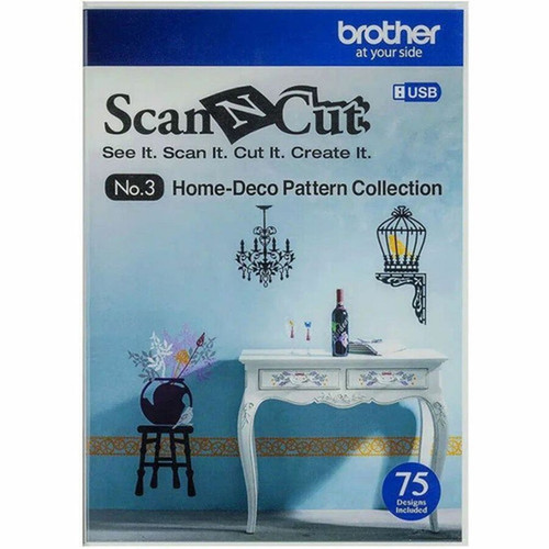 Brother ScanNCut Home-deco Pattern Collection - Utility - USB Drive CAUSB3