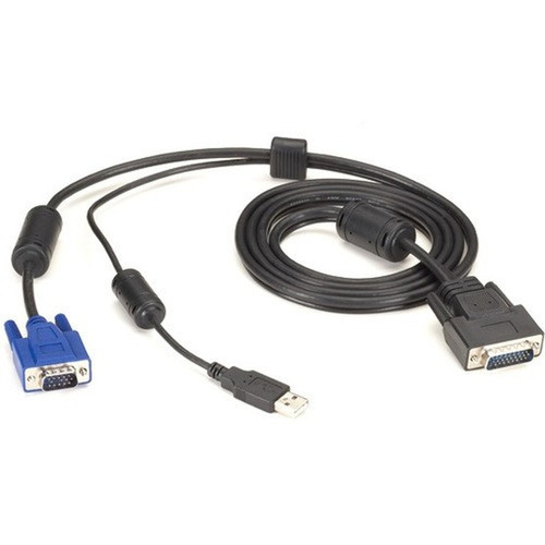 Black Box Secure KVM Switch Cable - VGA and USB to HD26 12-ft 37-m - 12 ft KVM Cable for Computer Server KVM Switch - First 1 x EHNSECURE2-0012