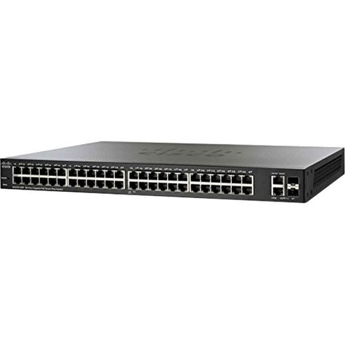 Cisco SG220-50P Ethernet Switch - 50 Ports - Manageable - Gigabit Ethernet - 10/100/1000Base-T, 1000Base-X - Refurbished - 2 Layer - - (Fleet Network)