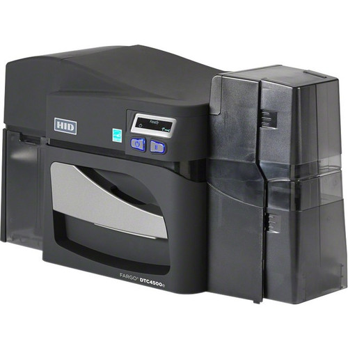 Fargo DTC4500E Double Sided Desktop Dye Sublimation/Thermal Transfer Printer - Monochrome - Card Print - Ethernet - USB - 2.11" Print (Fleet Network)