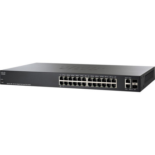 Cisco SG220-26P 26-Port Gigabit PoE Smart Plus Switch - 26 Ports - Manageable - Gigabit Ethernet - 101001000Base-T 1000Base-X - - 2 SG220-26P-K9-NA-RF