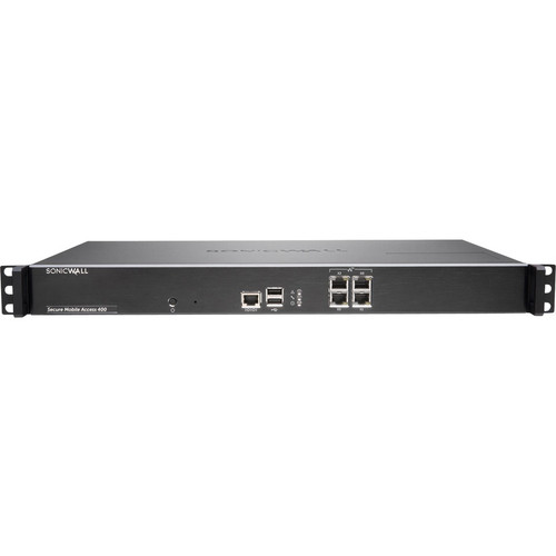 SonicWALL SMA 400 ADDITIONAL 25 CONCURRENT USERS - 4 Port - 10/100/1000Base-T - Gigabit Ethernet - 4 x RJ-45 - Desktop - TAA Compliant (Fleet Network)