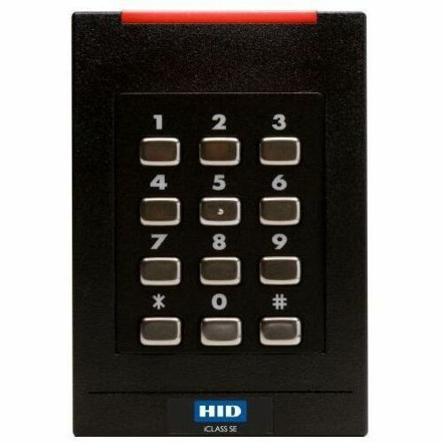 HID iCLASS SE RK40 Smart Card Reader - Wall Switch Keypad - Contactless - Cable - Wiegand - Wall Mountable - Black (Fleet Network)