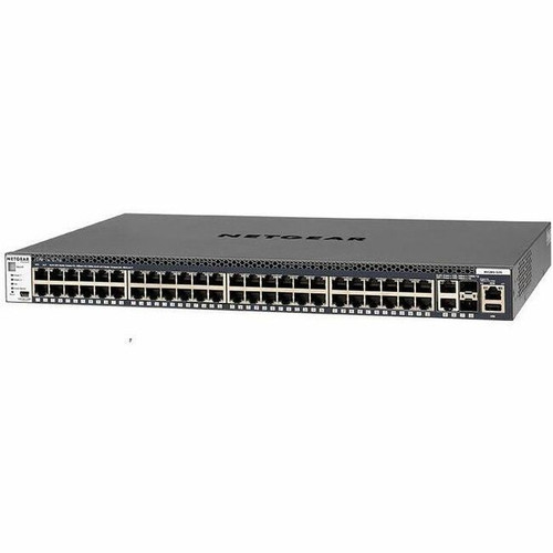 Netgear M4300 48x1G Stackable Managed Switch with 2x10GBASE-T and 2xSFP+ - 50 Ports - Manageable - Gigabit Ethernet, 10 Gigabit - - 3 (Fleet Network)